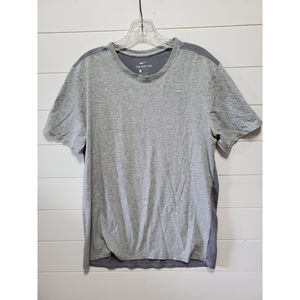 Womens size L Nike althletic tee dri-fit back mesh darker shade RUN above swoosh